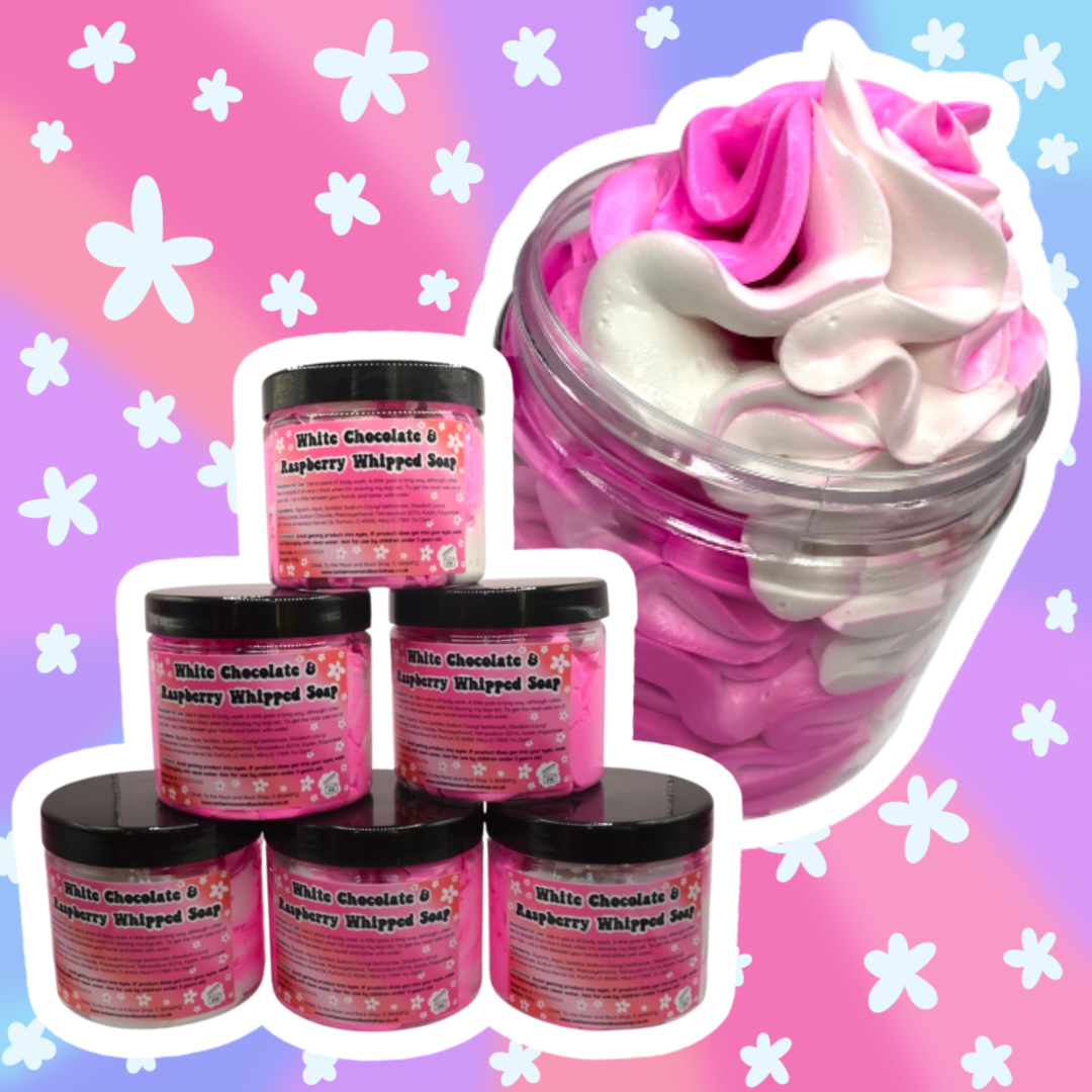 White Chocolate and Raspberry Whipped Soap