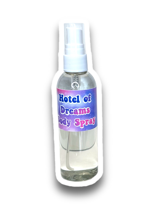 Hotel of Dreams Body Spray, 100ml or 200ml Plastic Spray Bottle