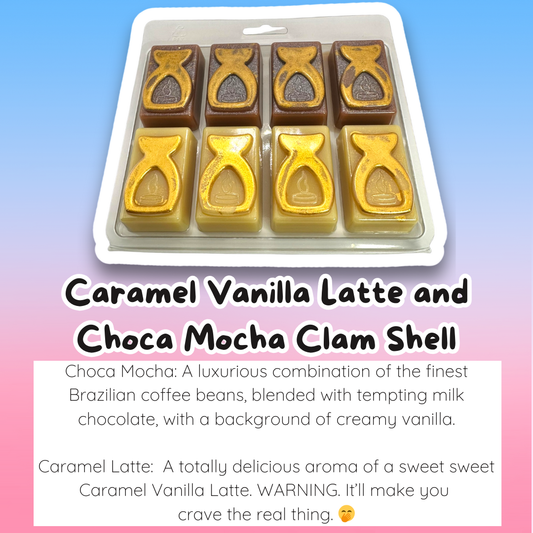 Choca Mocha AND Caramel Vanilla Latte Wax Melt Sample Box