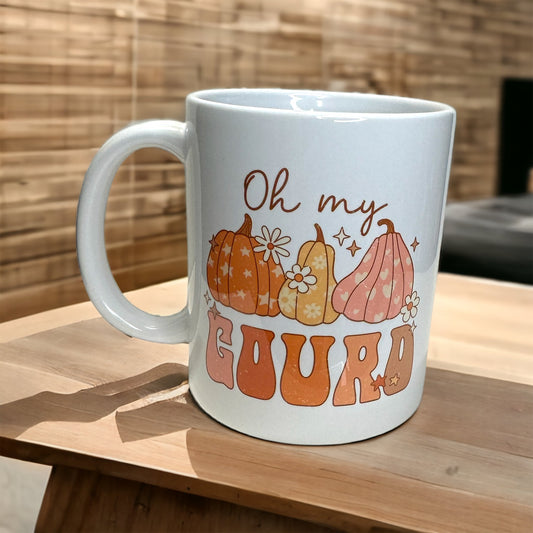 PRE-ORDER ‘Oh my Gourd’ Ceramic 11oz Mug, Dishwasher & Microwave Safe