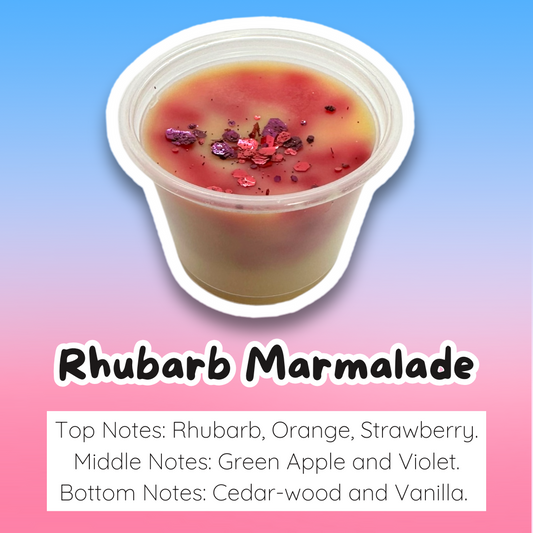 Rhubarb Marmalade Wax Melt Sample Pot