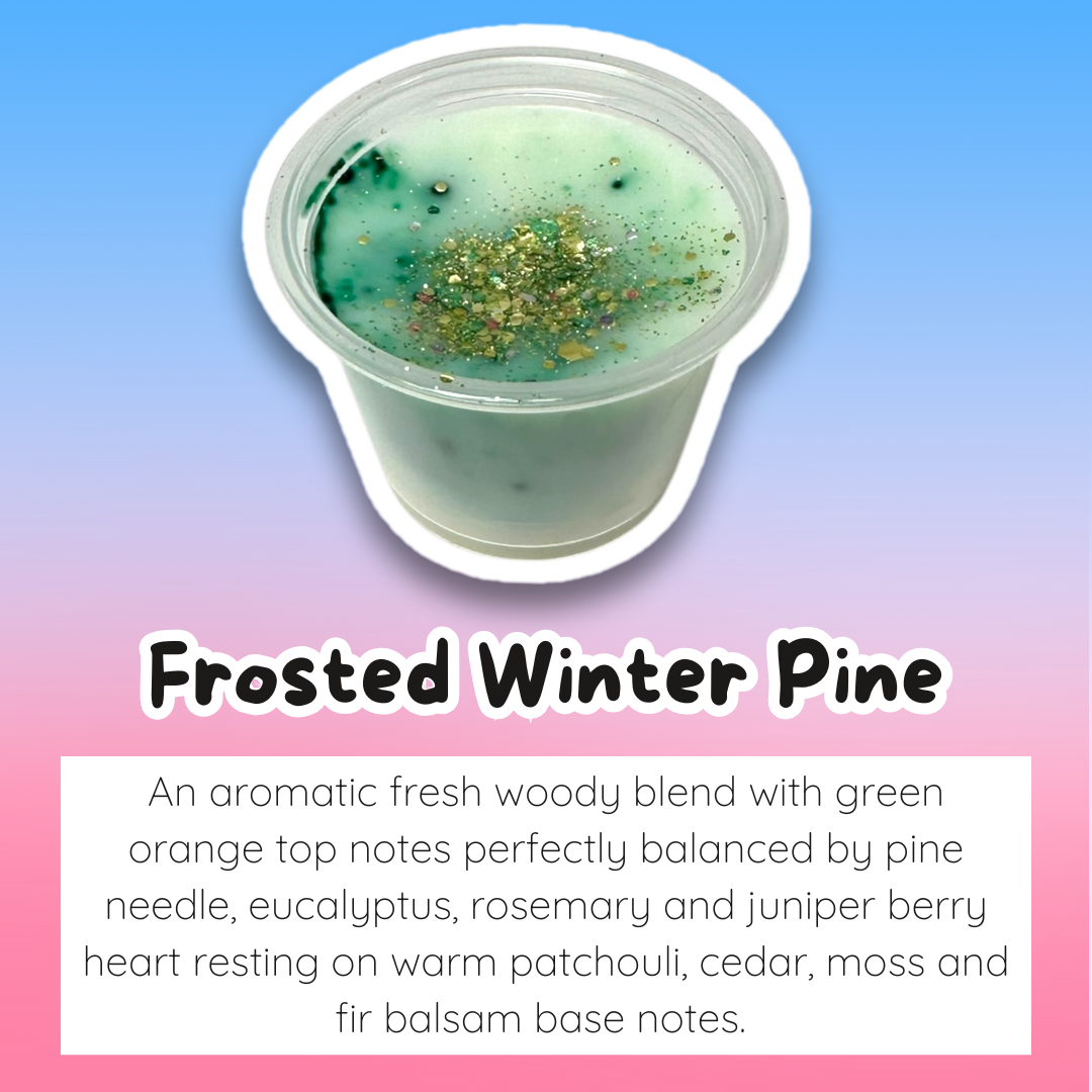 Frosted Winter Pine Wax Melt Sample Pot