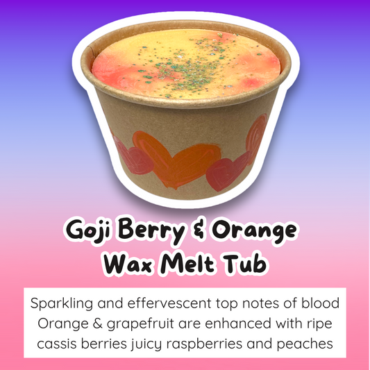 Goji Berry and Orange Wax Melt Tub