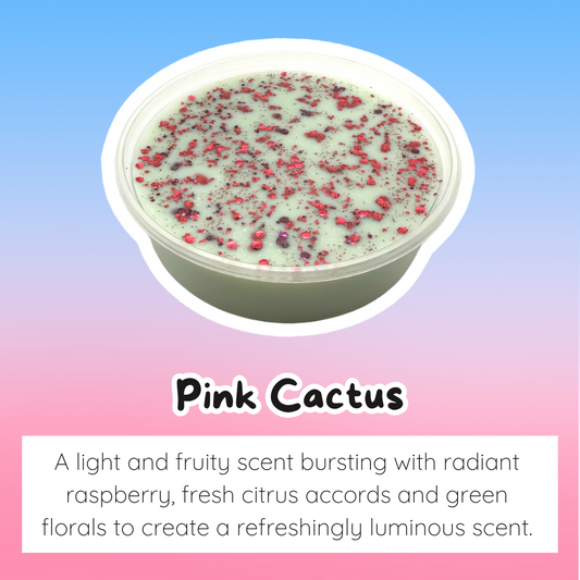 Pink Cactus Wax Melt Tub