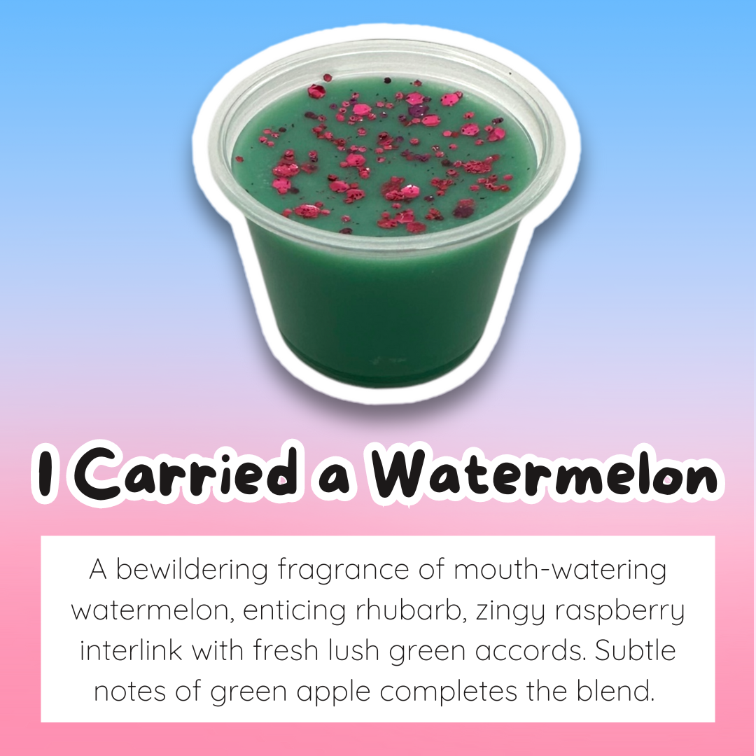 I Carried a Watermelon Wax Melt Sample Pot