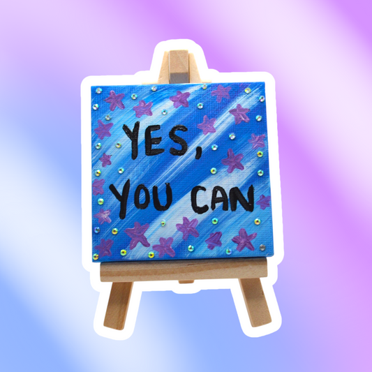 Yes, You Can Desk Top Painting With Easel