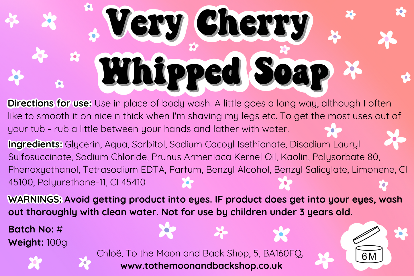 Very Cherry Whipped Soap