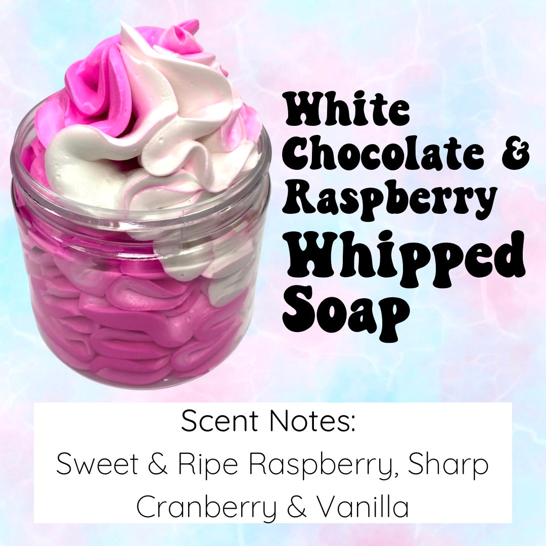 White Chocolate and Raspberry Whipped Soap